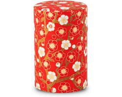 Japanse Theebus voor Losse Thee met Washi Papier Decoratie 100g