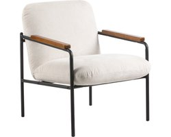Jara Lounge stoel - wit - 68.5x72.5x82 cm