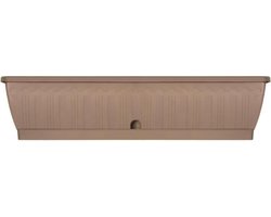 Jardiniere - GARDEN ID Terraflor - Taupe 80 cm - Duurzaamheid - Waterreserve - Gerecycled en 100% recyclebaar - Volume voor planten.