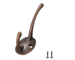 Jashaak Brons + 2 schroefjes – Kapstokhaak – Ophanghaak – Kapstokhaken