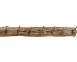 Jassen kapstok haken hout/staal 75 cm