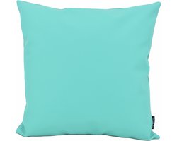 Jax Aqua - Outdoor/Buiten Kussenhoes | 45 x 45 cm | Waterafstotend | PU Leder