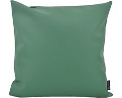 Jax Green - Outdoor/Buiten Kussenhoes | 45 x 45 cm | Waterafstotend | PU Leder