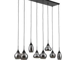 Jaxine hanglamp smoke glas 8L