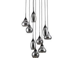 Jaxine hanglamp smoke glas 9L