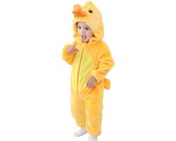 JAXY Baby Onesie - Baby Rompertjes - Baby Pyjama - Baby Pakje - Baby Verkleedkleding - Baby Kostuum - Baby Winterpak - Baby Romper - Baby Skipak - Baby Carnavalskleding - Maat 100 - Duck