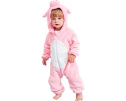 JAXY Baby Onesie - Baby Rompertjes - Baby Pyjama - Baby Pakje - Baby Verkleedkleding - Baby Kostuum - Baby Winterpak - Baby Romper - Baby Skipak - Baby Carnavalskleding - Maat 90 - Varken