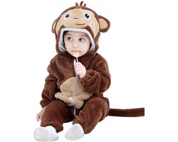 JAXY Baby Onesie - Baby Rompertjes - Baby Pyjama - Baby Pakje - Baby Verkleedkleding - Baby Kostuum - Baby Winterpak - Baby Romper - Baby Skipak - Baby Carnavalskleding - Maat 90 - Aap