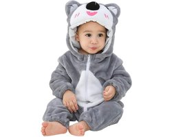 JAXY Baby Onesie - Baby Rompertjes - Baby Pyjama - Baby Pakje - Baby Verkleedkleding - Baby Kostuum - Baby Winterpak - Baby Romper - Baby Skipak - Baby Carnavalskleding - Maat 90 - Koala