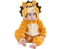 JAXY Baby Onesie - Baby Rompertjes - Baby Pyjama - Baby Pakje - Baby Verkleedkleding - Baby Kostuum - Baby Winterpak - Baby Romper - Baby Skipak - Baby Carnavalskleding - Maat 110 - Lion