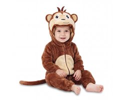 JAXY Baby Onesie - Carnavalskleding Kinderen - Verkleedkleren Jongen en Meisje - Verkleedkleding Kind - Romper - EU 74/80 (label 90) - Aap