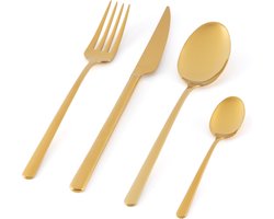 Jay Hill Bestekset Linear - Goud - 16-delig / 4 personen