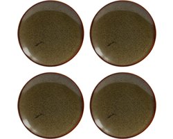 Jay Hill Ontbijtborden Baltra ø 20 cm - 4 stuks - Ontbijtborden voor een sfeervol ontbijt - Dessertborden voor elke gelegenheid - Uniek patroon op elk bord - Vaatwasserbestendig - Porselein - 20 x 20 x 2 cm - Servies - Borden