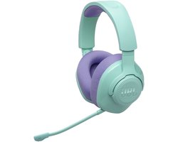 JBL Quantum 360 - Draadloze Gaming Headset - Over-ear - Surround Sound - Afneembare Microfoon - Blauw