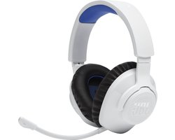 JBL Quantum 360P - Draadloze PlayStation Headset - 2.4GHz USB Dongle - JBL Quantum Surround - Lage Latency - Over-ear met Microfoon - 22 uur batterij - PS5 & PS4 - Wit/Blauw