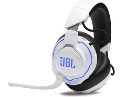 JBL Quantum 910P - Draadloze Over-ear Headset voor PlayStation (PS5 & PS4) - 2.4 GHz & Bluetooth - Noise Cancelling - Headtracking 3D Audio - 45+ uur batterij - Wit