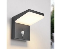 JC's® Solar Buitenlamp met bewegingssensor - op zonne-energie Buitenlamp - Design solar lamp - Solar wandlamp - Krachtige lichtbron met 600 lumen