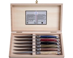 Jean Dubost Laguiole 6 steakmessen - Exclusive - Autumn Mix -1,5 mm