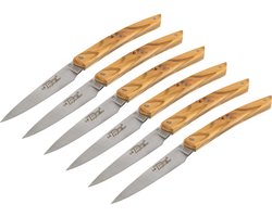 Jean Dubost Laguiole messenset 6-delig, olijfhout
