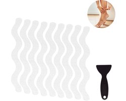 JeiibrZui Antislipstickers voor bad - Antislipstickers voor douche - Waterdicht en slijtvast - 24 stuks - Transparant voor gebruik in de badkamer