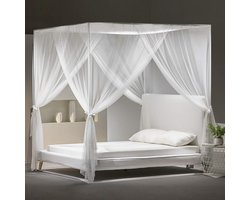 JeiibrZui Klamboe Voor Bed Met Muggenbescherming - Hemelbedgordijnen - Ademende Bedtent Voor Slaapkamer En Camping