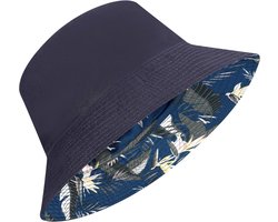 JeiibrZui Reeks Dubbelzijdige Vissershoed - XL/XXL - 2-in-1 Draagbaar Design - Uniseks Zwart/Wit Patroon - Katoen Breedrandige Zonnehoed Voor Strand Wandelen Vissen Outdoor Reizen