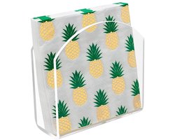 JeiibrZui Servethouder - Acryl Servethouder - Transparant U-Vormig Design Ruimtebesparend - 1 Stuk - Tafelservethouder Voor Keuken+Transparant