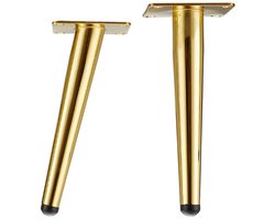 JeiibrZui Set van vier gouden meubelpoten, stevige metalen meubelbeugels voor banken, salontafels, bankkasten en stoelen