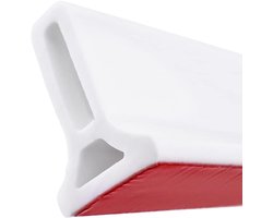JeiibrZui Waterdichte afdichtstrip voor douchecabines en badkamers - Afdichtstrip voor glazen douchedeuren - Zacht en flexibel ontwerp voor vochtige omgevingen - Uit één stuk - Badkamer/Wit