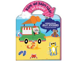 Jelly stickerboek - Kom, we gaan naar... Het strand