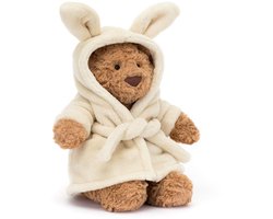 Jellycat Knuffels - Bartholomew Bear Bathrobe Outfit - Beer in Badjas - Teddybeer - Knuffelbeer - Knuffel - 31 cm - Geschikt voor alle leeftijden