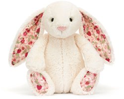 Jellycat Knuffels - Blossom Cream Bunny Berry - Konijn - 31 cm - Met extra dikke luxueuze vacht - Knuffel voor alle leeftijden