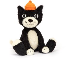 Jellycat Knuffels - Jellycat Jack - Kat - Poes - Cat - Zwart - Knuffel - 32 cm - Voor alle leeftijden