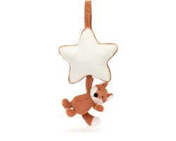 Jellycat muziekknuffel Bashful Fox Cub - zachte speelknuffel.