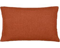JEMIDI 2x kussenhoes in linnenlook - 40 x 60 cm - Set van 2 hoezen voor sierkussen - Van polyester