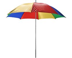 JEMIDI buiten parasol tuin zonnescherm - Multikleur strandparasol tegen zon en regen - Lichtgewicht & makkelijk te dragen - Grondstand & handvat