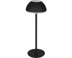 JENS Living 3-in-1 Dimbare LED Touch Tafellamp Zwart – Oplaadbare Sfeerlamp voor Woonkamer en Slaapkamer