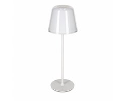 Jens Living 3-in-1 Led Touch Lamp - Tafellamp en Fleslamp - Rgb Kleurmodus - Warm Wit - Metaal - 34cm - Wit