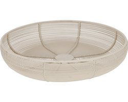 JENS Living Fruitmand Pim - Draadmand - ø29 x 6.5 cm - Wit