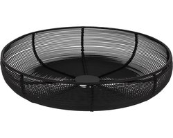 JENS Living Fruitmand Pim - Draadmand - ø29 x 6.5 cm - Zwart