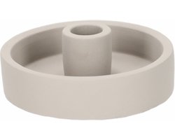 JENS Living kandelaar noud - 12 x 12 x 4,5 cm - Grijs