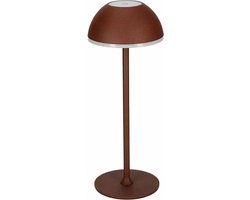 JENS Living LED Tafellamp - Oplaadbaar - Ø 11 x 28,5 cm - Roest