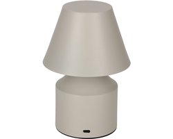 JENS Living - Oplaadbare LED Tafellamp - Beige - Metaal - Oplaadbaar - Zonder snoer - Nachtlamp - Sfeerlamp - Led lamp Gijs - Beige - met Dimbare Lichtstanden