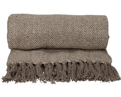 JENS Living Recycled Cotton Plaid Noor Grijs