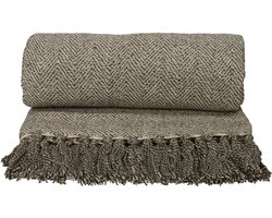 JENS Living Recycled Cotton Plaid Noor Groen