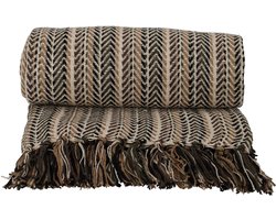 JENS Living Recycled Cotton Plaid Pip Naturel