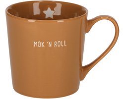 JENS Living - Shiny mok - Karamel - MOK 'N ROLL - 370 ml