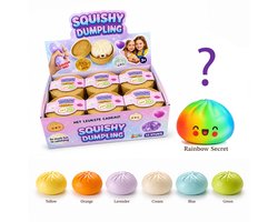 Jeppies® Squishy Dumpling - Stressbal Fidget Toy – Pastel Kleuren – Random Kleur – Blind Box – 1 Stuk - Kans op Rainbow Secret
