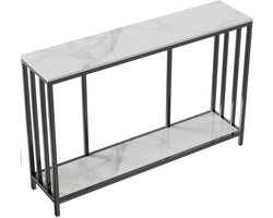 JerMore® - gang tafel - Luxe moderne console tafel - Sintered steen & metaal - 120x30x78cm