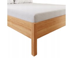 Jersey hoeslaken met elastiek 120x200 cm, wit